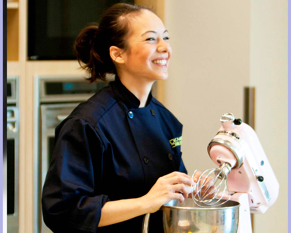 Jessica VanRoo with mixer